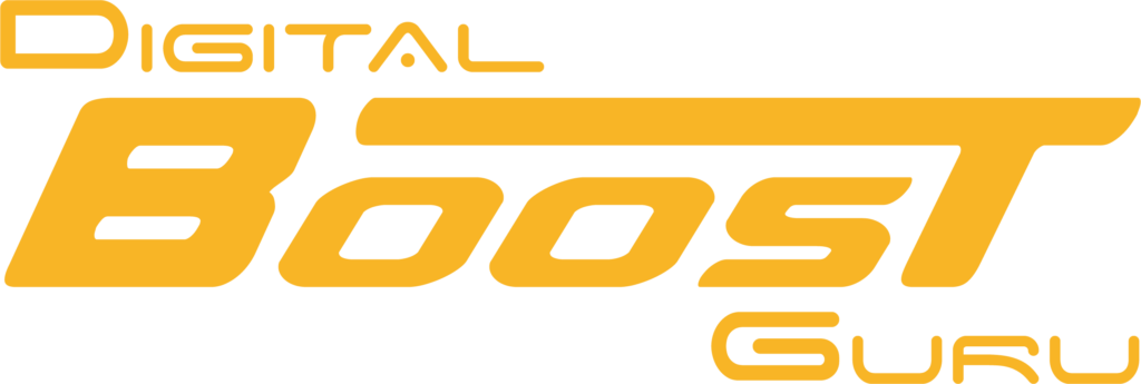 Digital Boost Guru transparent Yellow Logo For background